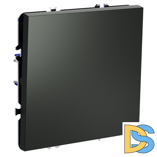 Перекрестный переключатель встраиваемый VOLTUM S70 одноклавишный 10А, (титан)