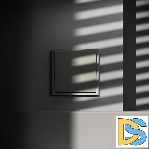 Перекрестный переключатель встраиваемый VOLTUM S70 одноклавишный 10А, (титан)