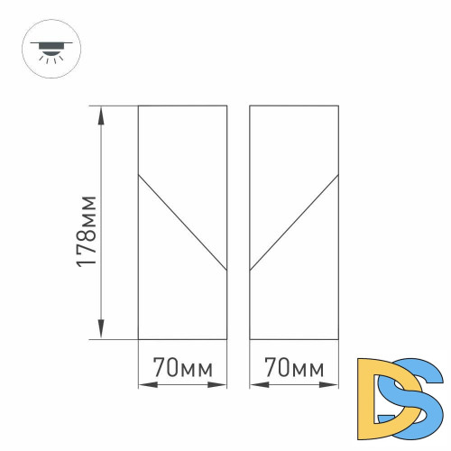 Спот Arlight SP-Twist-Surface-S60x60-12W Warm3000 026467(1)