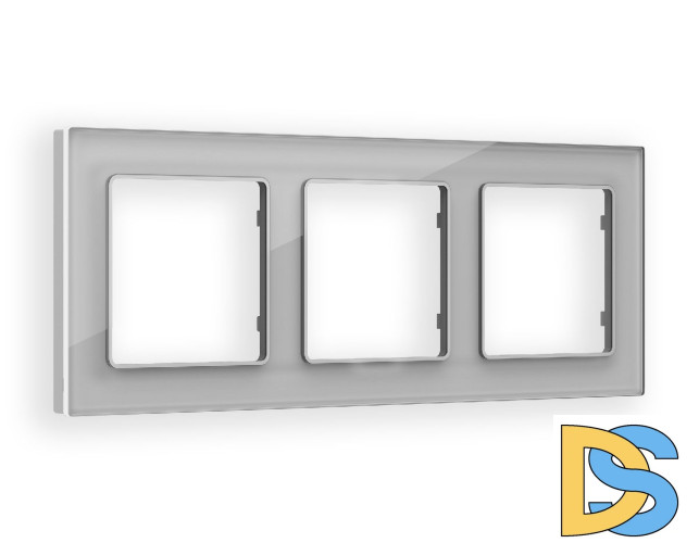 Рамка трехместная Ambrella Volt Platos AF330403