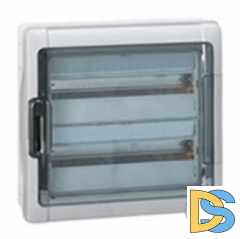 Legrand (Легранд). Щиток Plexo на 36 модуля (Плексо)- IP 65 - IK 09 - 2 ряда - 90 А - 18 модулей 601986