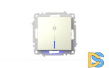 Выключатель одноклавишный проходной с подсветкой ELBI Zena Vega 609-010300-210