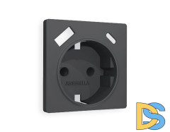Лицевая панель для розетки с/з со шторками 2USB A+C Ambrella Volt Alfa AP9100