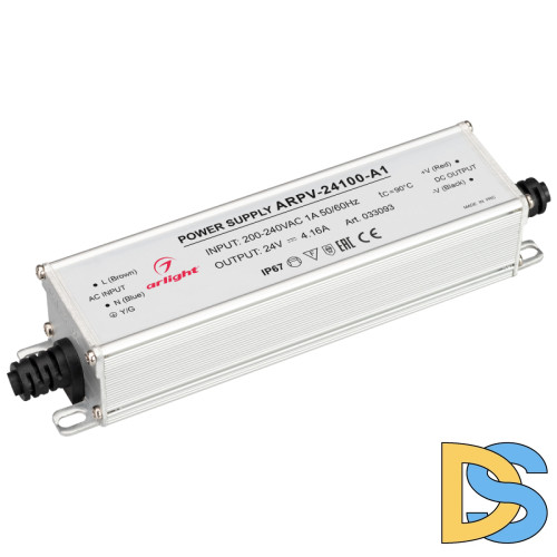 Блок питания Arlight ARPV-24100-A1 (24V, 4.16A, 100W) 033093