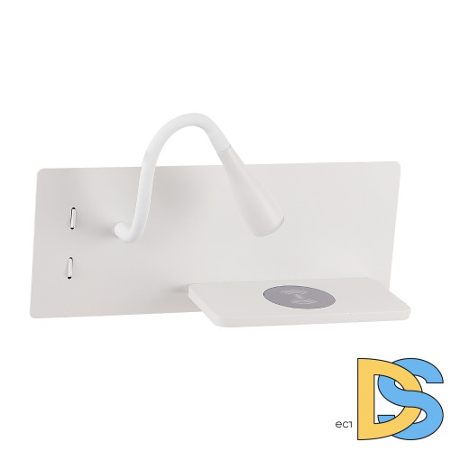 Настенный светильник Crystal Lux CLT 217W Qi+USB WH