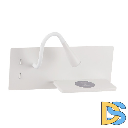 Настенный светильник Crystal Lux CLT 217W Qi+USB WH