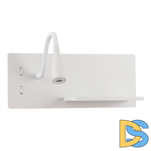 Настенный светильник Crystal Lux CLT 217W Qi+USB WH