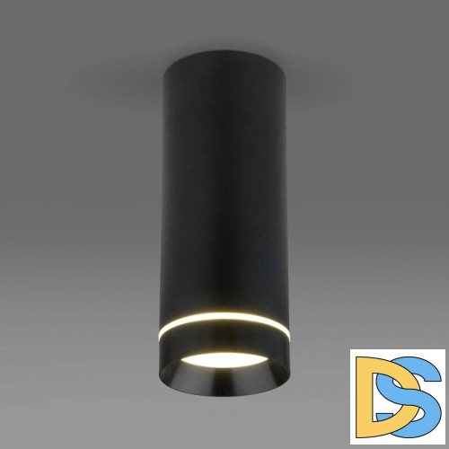 Потолочный светодиодный светильник Elektrostandard DLR022 12W 4200K черный матовый 4690389102967