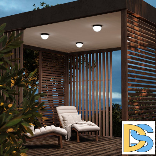 Уличный потолочный светильник Maytoni Mon O438CL-L12GF3K