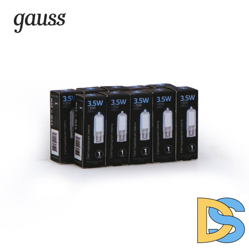 Лампа светодиодная Gauss G4 3.5W 4100K прозрачная 107807203