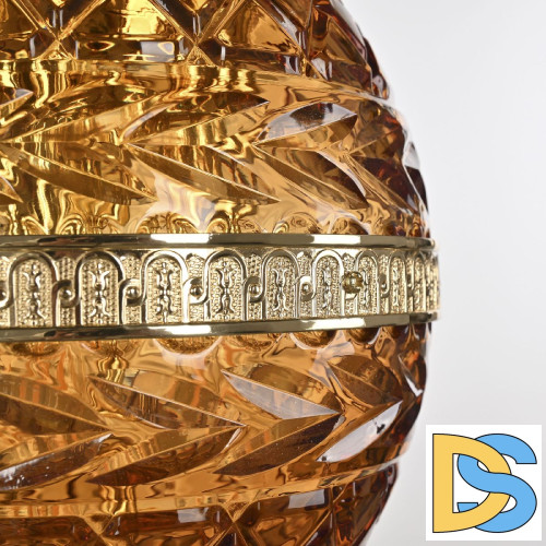 Подвесной светильник Bohemia Ivele Crystal 5680/18 G Amber/M-1F