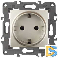 Розетка 2P+E Schuko со шторками Эра 14-2102-04 Б0034275