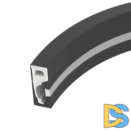 Силиконовый профиль Arlight WPH-FLEX-0616-SIDE-S9-5m FULL BLACK 045842