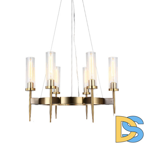 Подвесная люстра Delight Collection Alouette KM0936P-6 brass