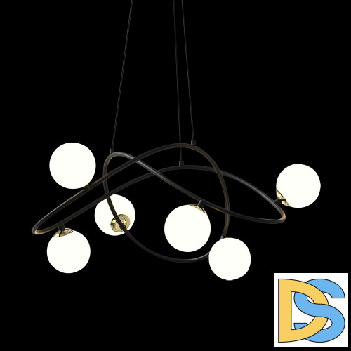 Подвесная люстра Delight Collection P0691-6A black