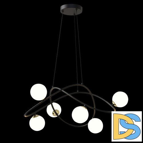 Подвесная люстра Delight Collection P0691-6A black