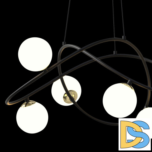 Подвесная люстра Delight Collection P0691-6A black