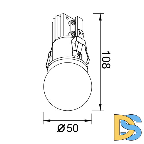 Встраиваемый светильник Mantra Bead 8892