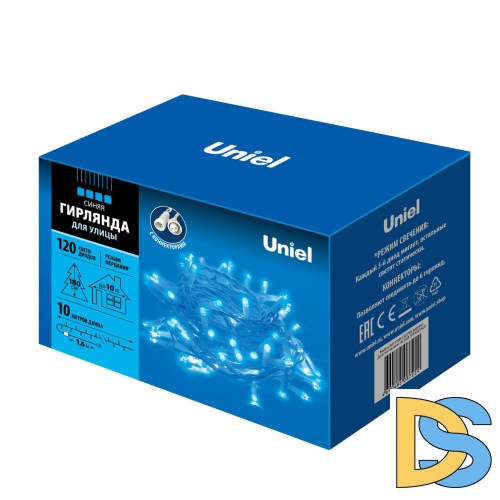 Уличная светодиодная гирлянда Uniel (UL-00001352) синий ULD-S1000-120/TWK Blue IP67