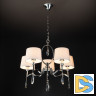 Подвесная люстра Eurosvet Madera 10127/5 хром/прозрачный хрусталь Strotskis Smart (10093/5)