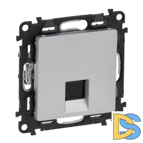 Информационная розетка RJ45 Legrand Valena Life 5 кат UTP алюминий 753640
