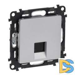 Информационная розетка RJ45 Legrand Valena Life 5 кат UTP алюминий 753640