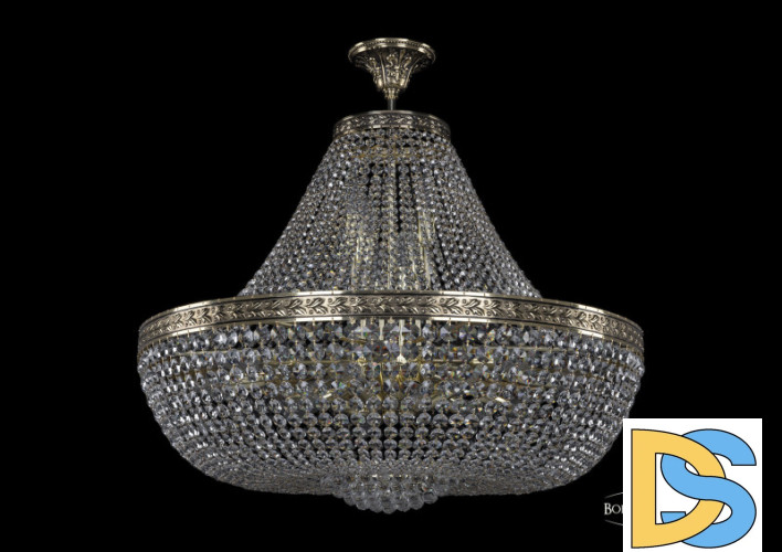 Люстра на штанге Bohemia Ivele Crystal 19281/H1/80IV GB