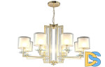 Подвесная люстра Crystal Lux Nicolas NICOLAS SP-PL8 GOLD/WHITE