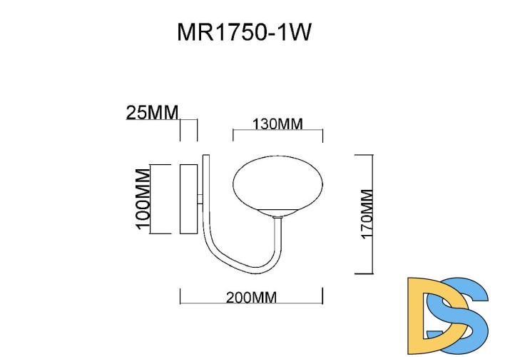 Бра MyFar Scott MR1750-1W