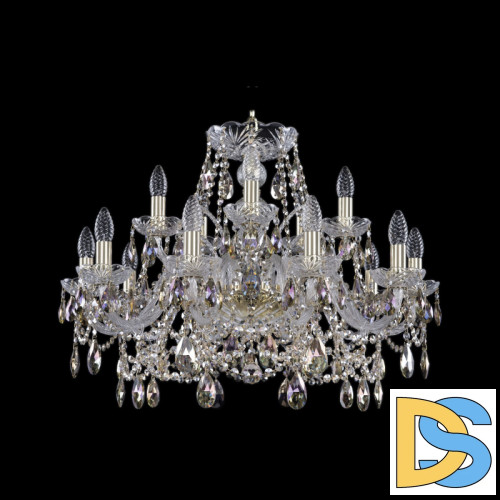 Подвесная люстра Bohemia Ivele Crystal 1411/10+5/240 G R801