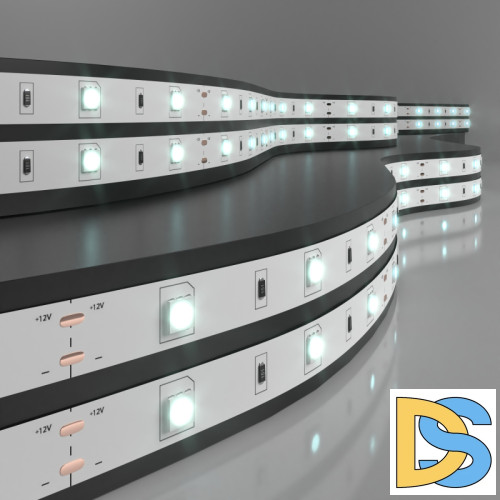 Светодиодная лента Elektrostandard 12V 7,2W 30Led 5050 IP20 холодный белый, 5м 4690389040153
