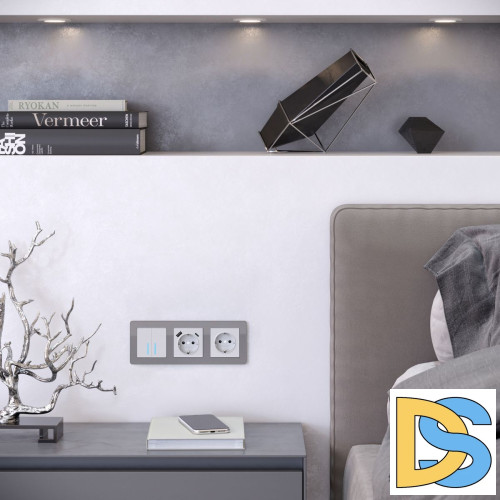 Рамка на 3 поста Werkel Acrylic графит 4690389184895 W0032704