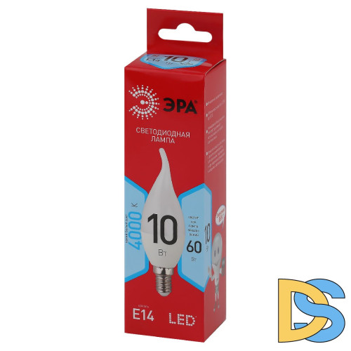 Лампа светодиодная Эра E14 10W 4000K LED BXS-10W-840-E14 R Б0051849