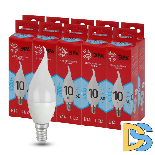 Лампа светодиодная Эра E14 10W 4000K LED BXS-10W-840-E14 R Б0051849