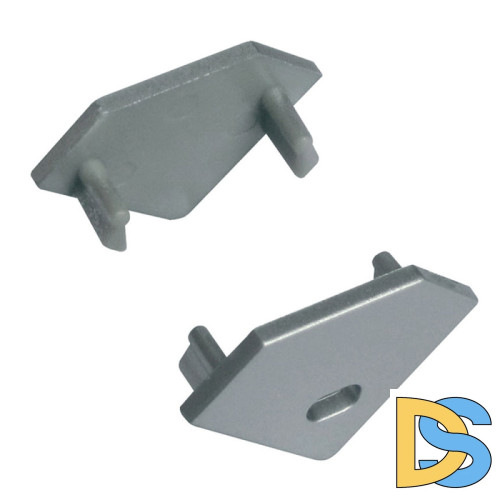 Заглушка для углового профиля Uniel UFE-C03 SILVER 2 POLYBAG 07753