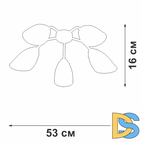 Потолочная люстра Vitaluce V31950/5PL