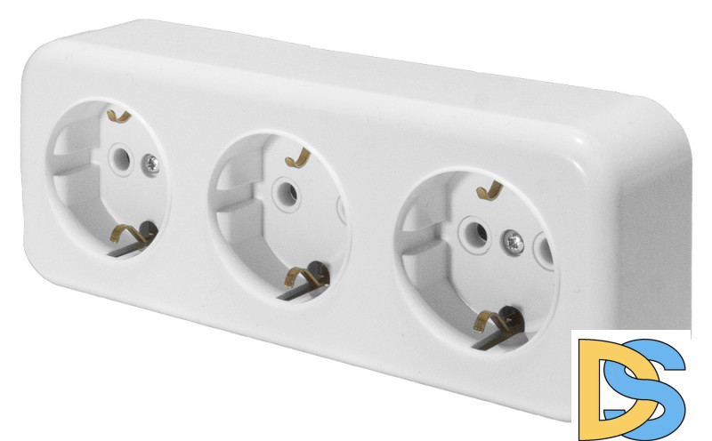 Розетка 3-местная Stekker PST16-51-20 (RA 16-343-Б) 39697