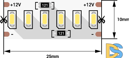 Светодиодная лента SWG SWG4240-12-24-W-M 009255