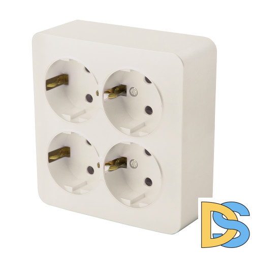 Розетка 4-местная б/з Stekker София MST16-14S-04 49509