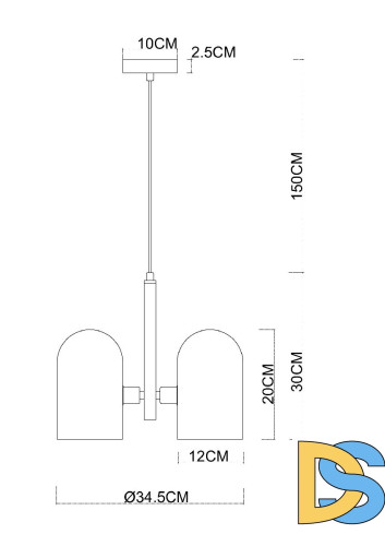Подвесной светильник Arte Lamp Cassel A5454SP-3PB