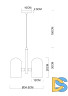 Подвесной светильник Arte Lamp Cassel A5454SP-3PB
