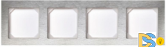 Рамка 4-ая Epsilon Нержавеющая сталь