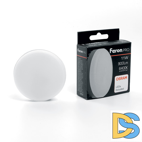 Лампа светодиодная Feron GX53 11W 6400K таблетка LB-1511 38207