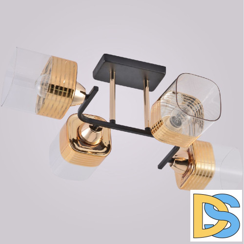 Потолочная люстра Reluce 01615-0.3-04 BK+FGD