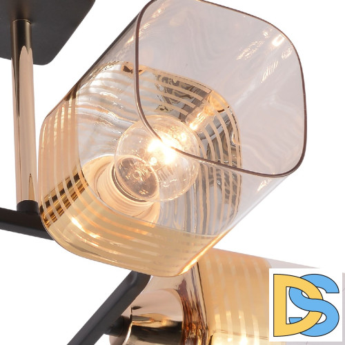 Потолочная люстра Reluce 01615-0.3-04 BK+FGD