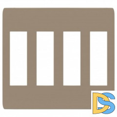 Рамка 4-ая (четверная), Песочный/Бежевый, серия Unica Studio, Schneider Electric