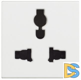 Розетка без земли универсальная белая 2модуля Btichino Classia