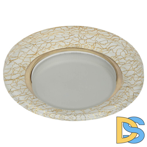 Встраиваемый светильник ЭРА DK80 WH/GD Б0019576