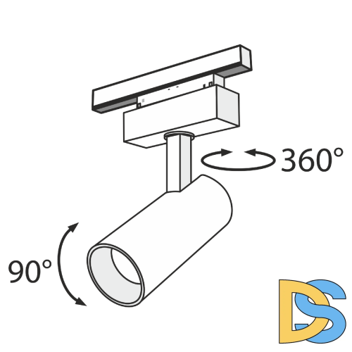 Трековый светильник Maytoni Track lamps TR019-2-15W4K-B