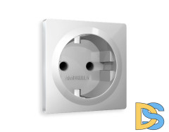 Лицевая панель для розетки с/з со шторками Ambrella Volt Alfa AP4070